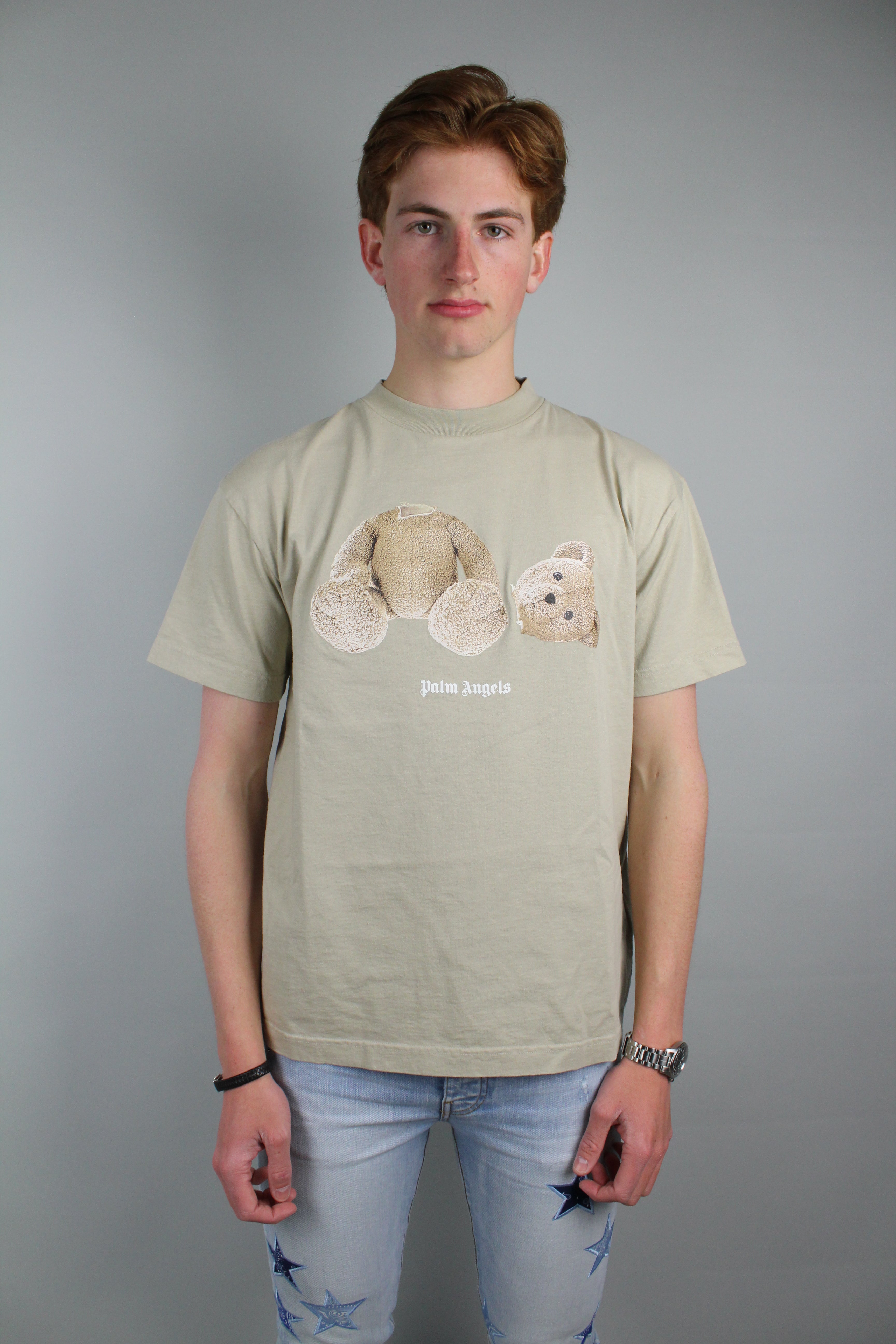 Palm Angels Bear T-Shirt (Beige)